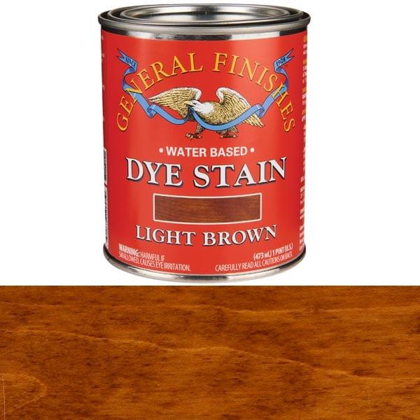 Water Based Dye - Color:Light Brown - Size:1 Pint